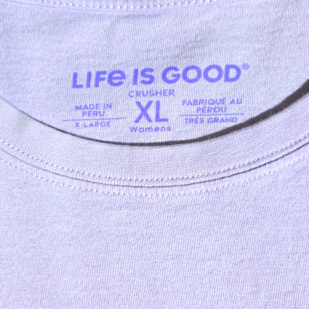 Life Is Good. XL Lavender Long Sleeve Shirt. Excellent condition - Picture 4 of 5